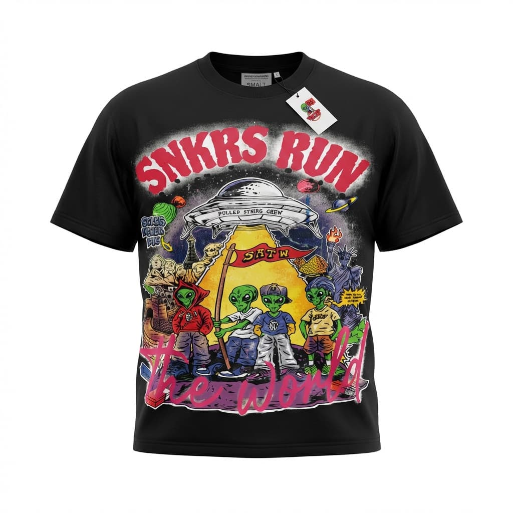 Aliens SNKRS Run The World Tee