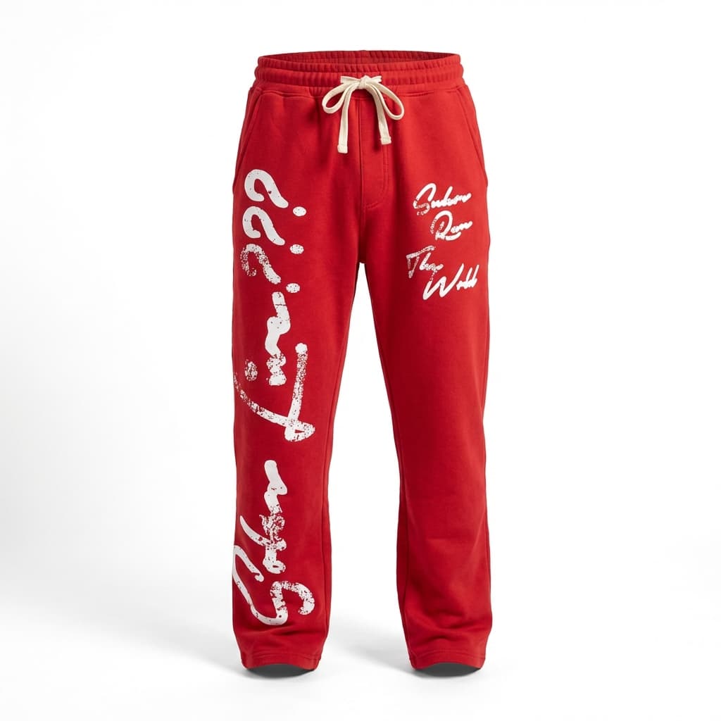 SRTW Script Joggers - Red