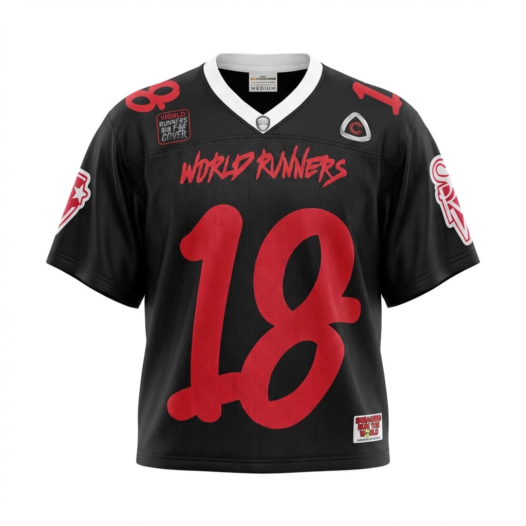 World Runners Jersey #18 - Black